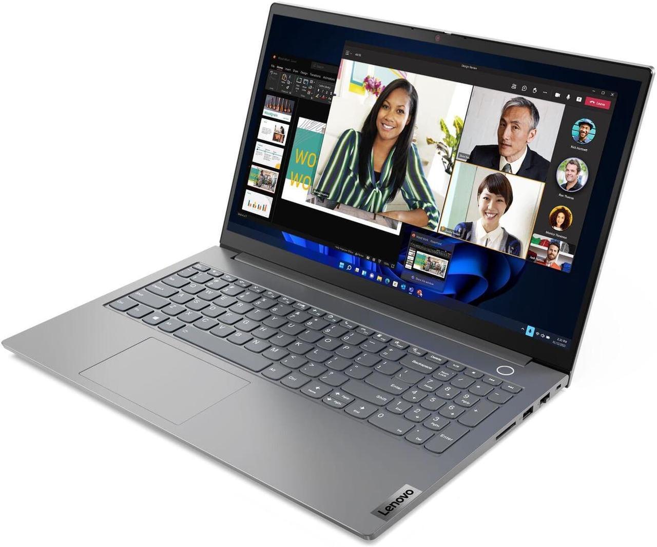 Alt view image 2 of 6 - Newest Lenovo ThinkBook 15 15.6" FHD IPS Narrow Bezel Touchscreen Premium Business Laptop, Gen 4 AMD 8-Core Ryzen 7 5825U, 40GB RAM, 1TB PCIe SSD, Backlit Keyboard, Fingerprint, Windows 11 Pro
