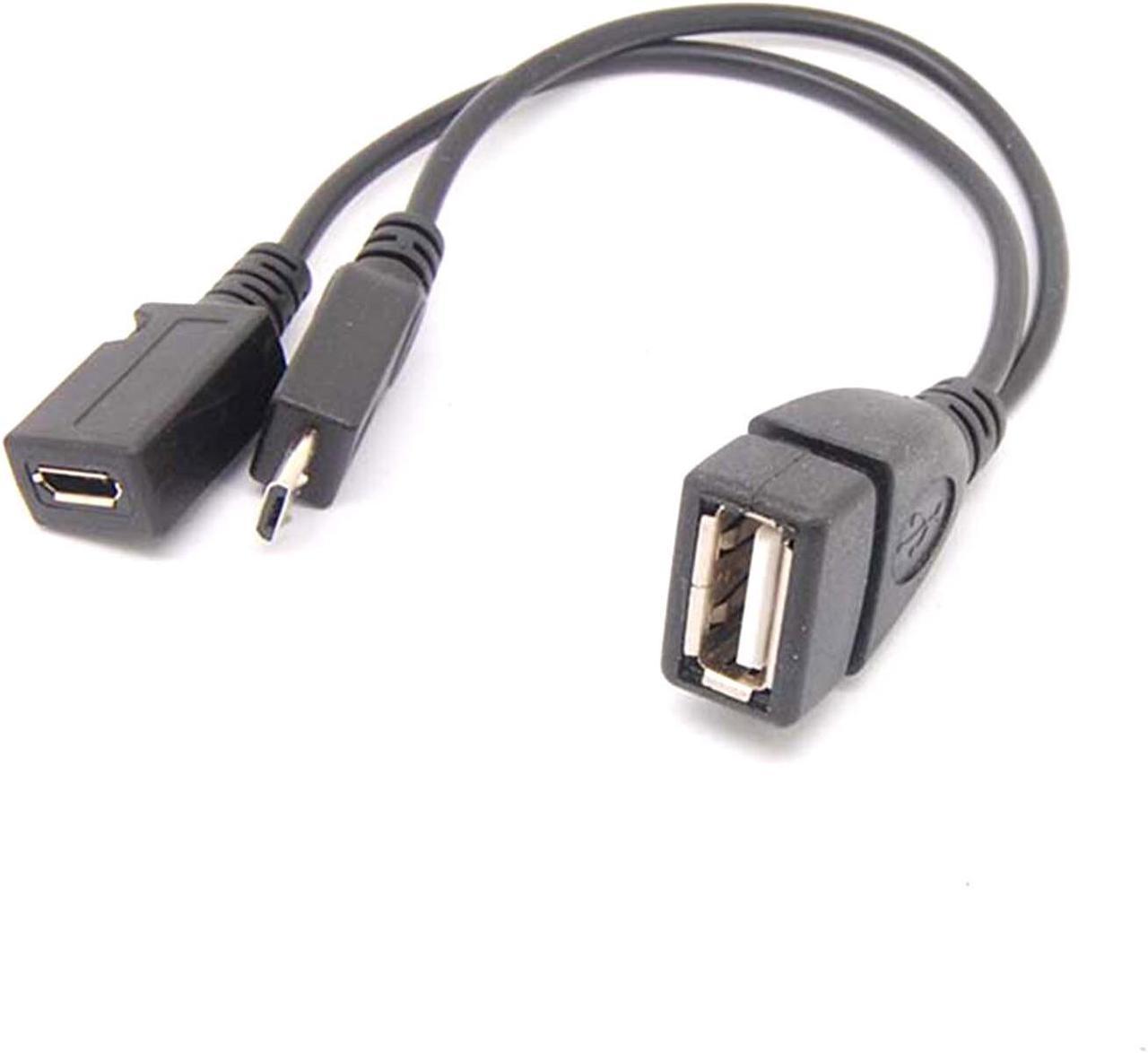 Micro USB Male To USB Female Host OTG Cable USB Power Y Cable for Cell phone TABLET