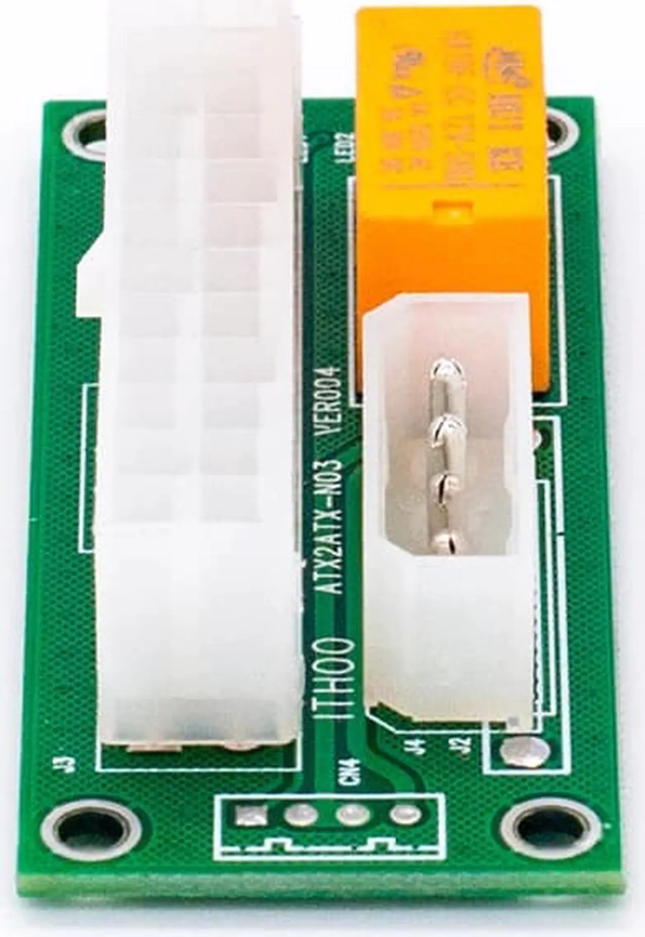 Alt view image 5 of 6 - 2017 Newest ATX 24Pin to Molex 4Pin Dual PSU Power Supply Sync Starter Extender Cable Card For BTC Miner Machine add2psu