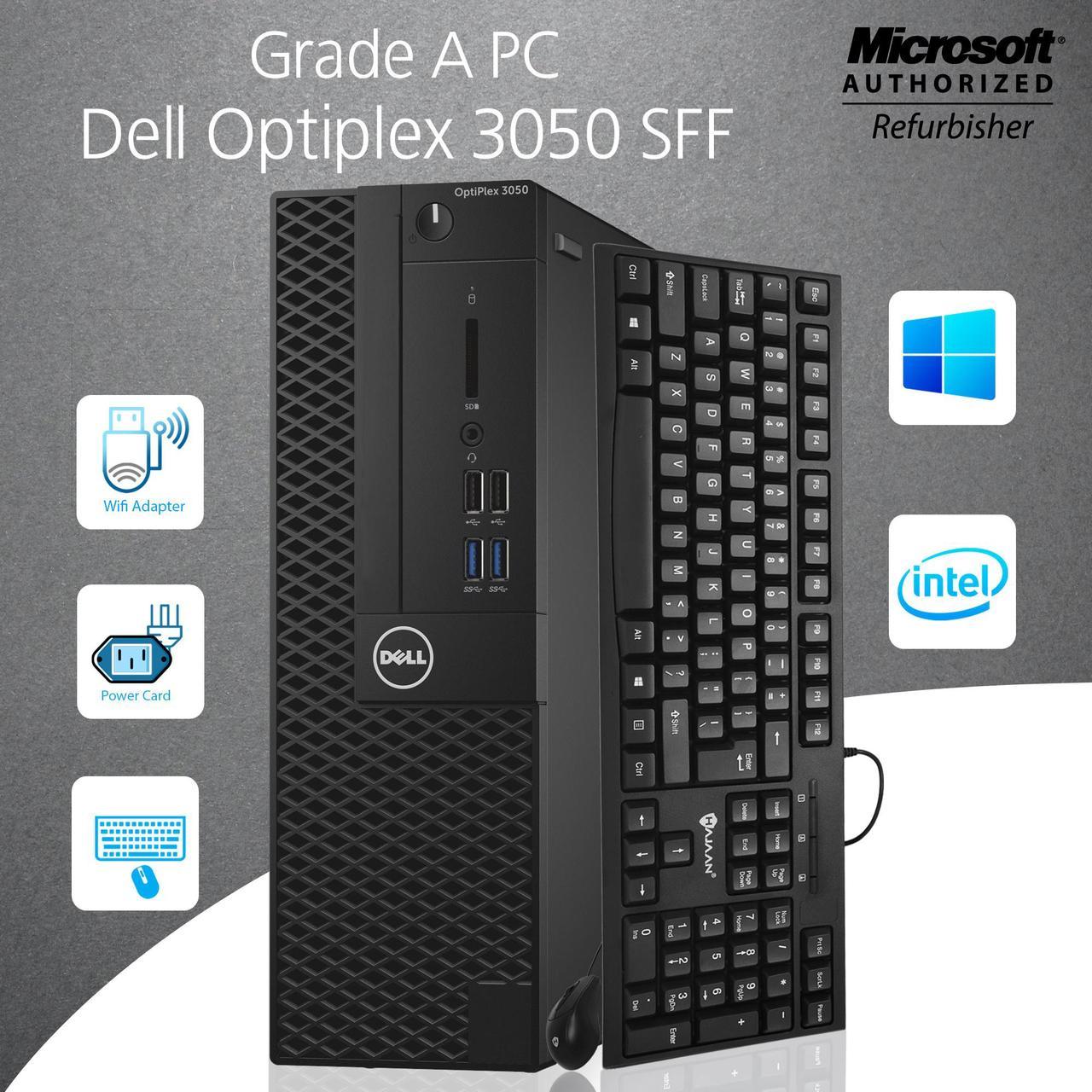 Dell Optiplex 3050 Small Form Factor (SFF) Desktop Core i5 7th Gen 7500 3.4 Ghz 16GB RAM 1TB SSD HDMI , Bluetooth 4.0 Win 10 Pro 64 Bit