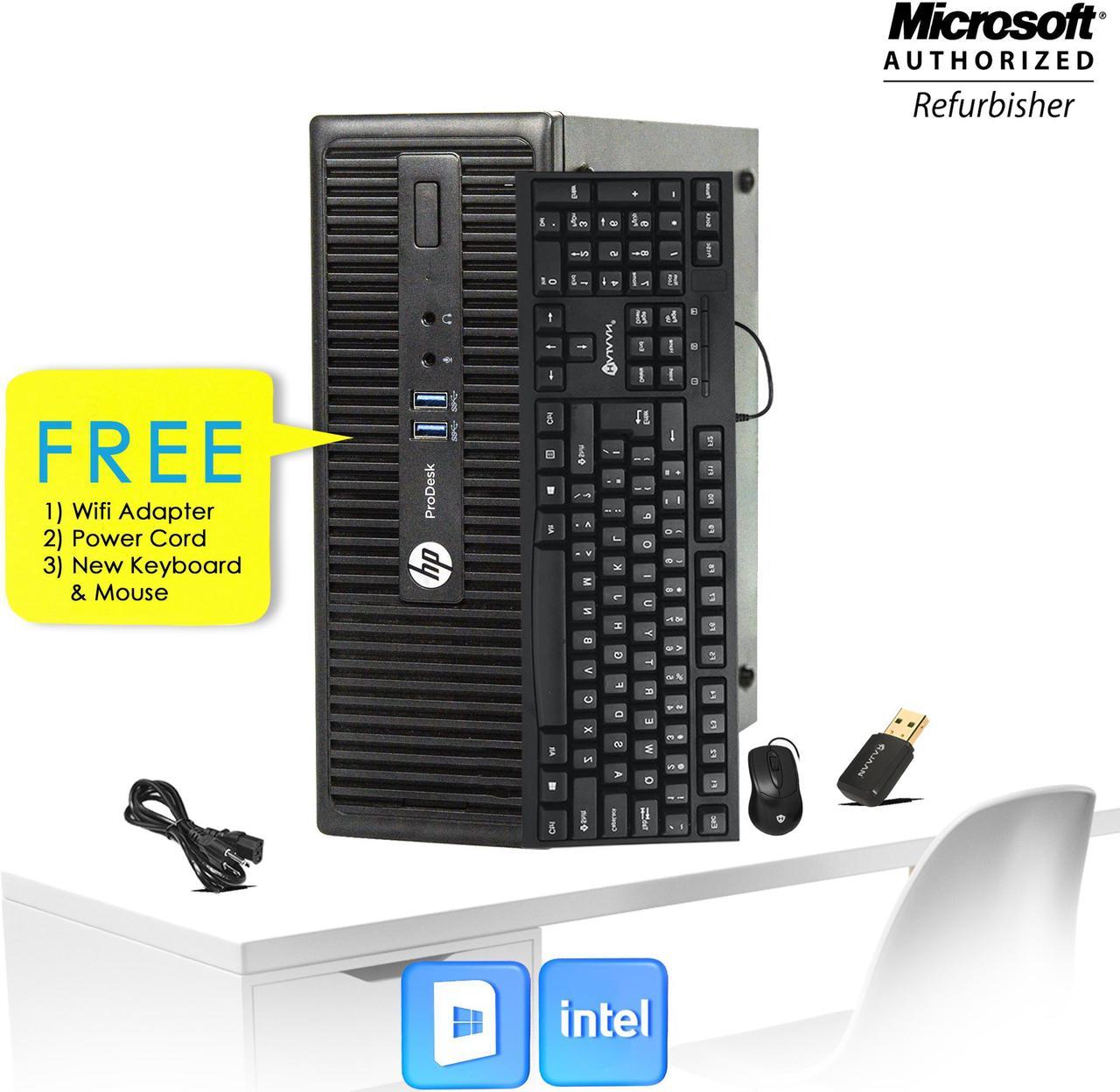 Desktop Sale is on ! HP 400 G3  SFF  Computer Core i5 6th Gen 6500 3.20Ghz Upto 3.60 Ghz 16GB RAM 1TB SSD  Windows 10 Pro- 64 Bit New Wired KB , Mouse, 1 X DP Port, Free WiFi Adapter