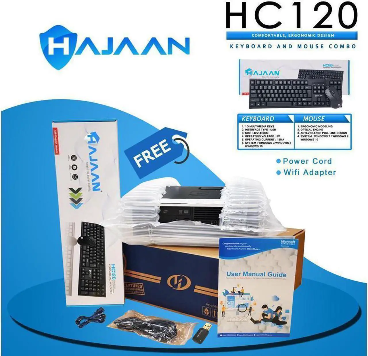 Alt view image 7 of 7 - HP Z230 SFF Workstation Business Desktop PC Computer & New 24 inch monitor (HDMI) Intel i5 4570 16GB RAM 128GB SDD With Windows 10 Pro, New Keyboard & Mouse, WiFi, HDMI Adapter