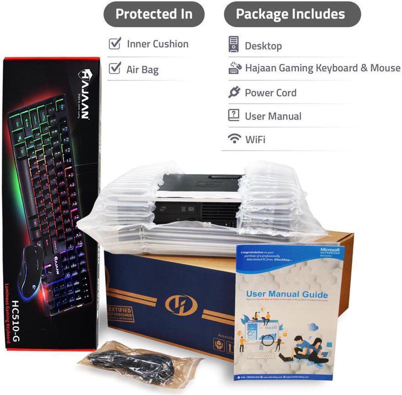 Alt view image 7 of 7 - Dell OptiPlex 9020 Tower Gaming Computer PC Intel Quad Core i7 4th Gen 4770 3.40 GHz 32 GB RAM 1 TB New SSD AMD Radeon RX 550 4GB Win 10 Pro DVD-RW Wi-Fi With Free Gaming Keyboard and Mouse