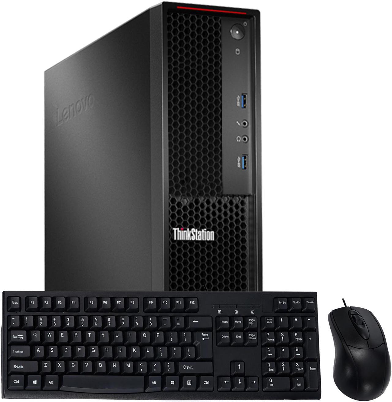 Lenovo Business Desktop Computer PC Thinkstation P320 SFF Intel i7 7th Gen upto 4.20GHz 32GB DDR4 RAM 2TB New SSD With Win 10 Pro - New Keyboard, Mouse, Wi-fi Adapter & HDMI Adpater