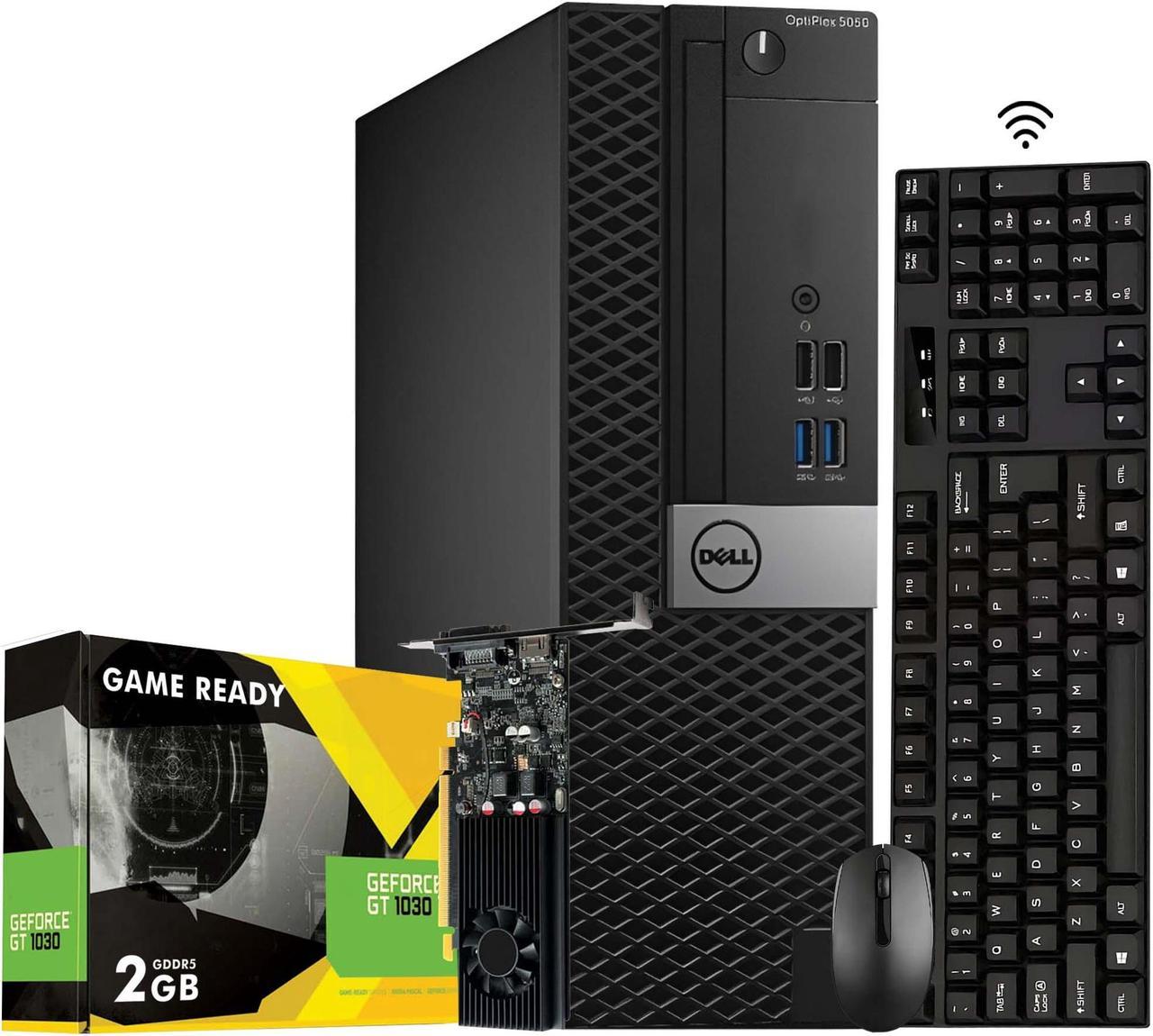 Dell OptiPlex 5050 SFF Windows 10 Pro High-Performance Business Desktop Computer PC - Intel I7-6700 Quad-Core CPU Up to 4.00 GHz/ 16GB DDR4 RAM/ 2TB NVMe SSD/ Built-in WIFI/ GeForce GT 1030 2GB(HDMI)