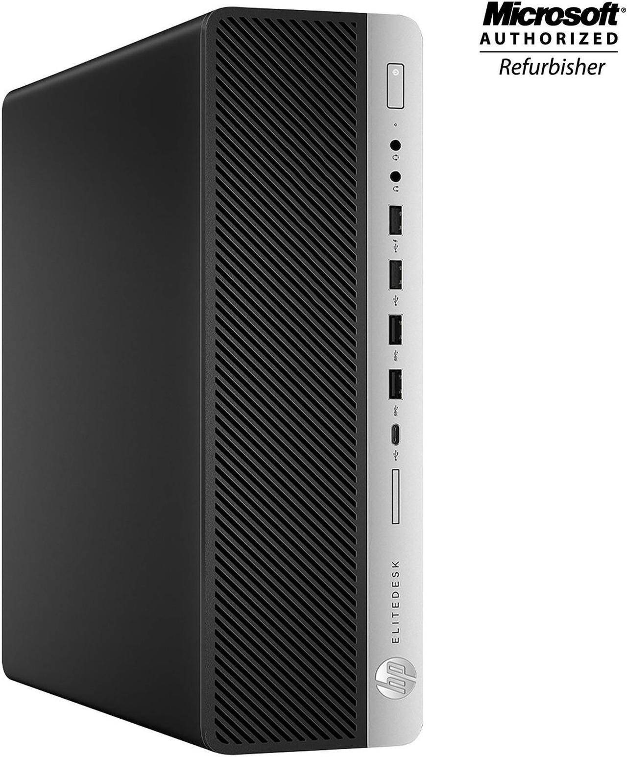 Alt view image 2 of 7 - HP EliteDesk 800 G3 SFF Desktop Computer - Intel Core i7-6700 Processor 3.4 GHz 32GB DDR4  RAM 1TB SSD Windows 10 Pro,Hajaan Keyboard and Mouse, WiFi