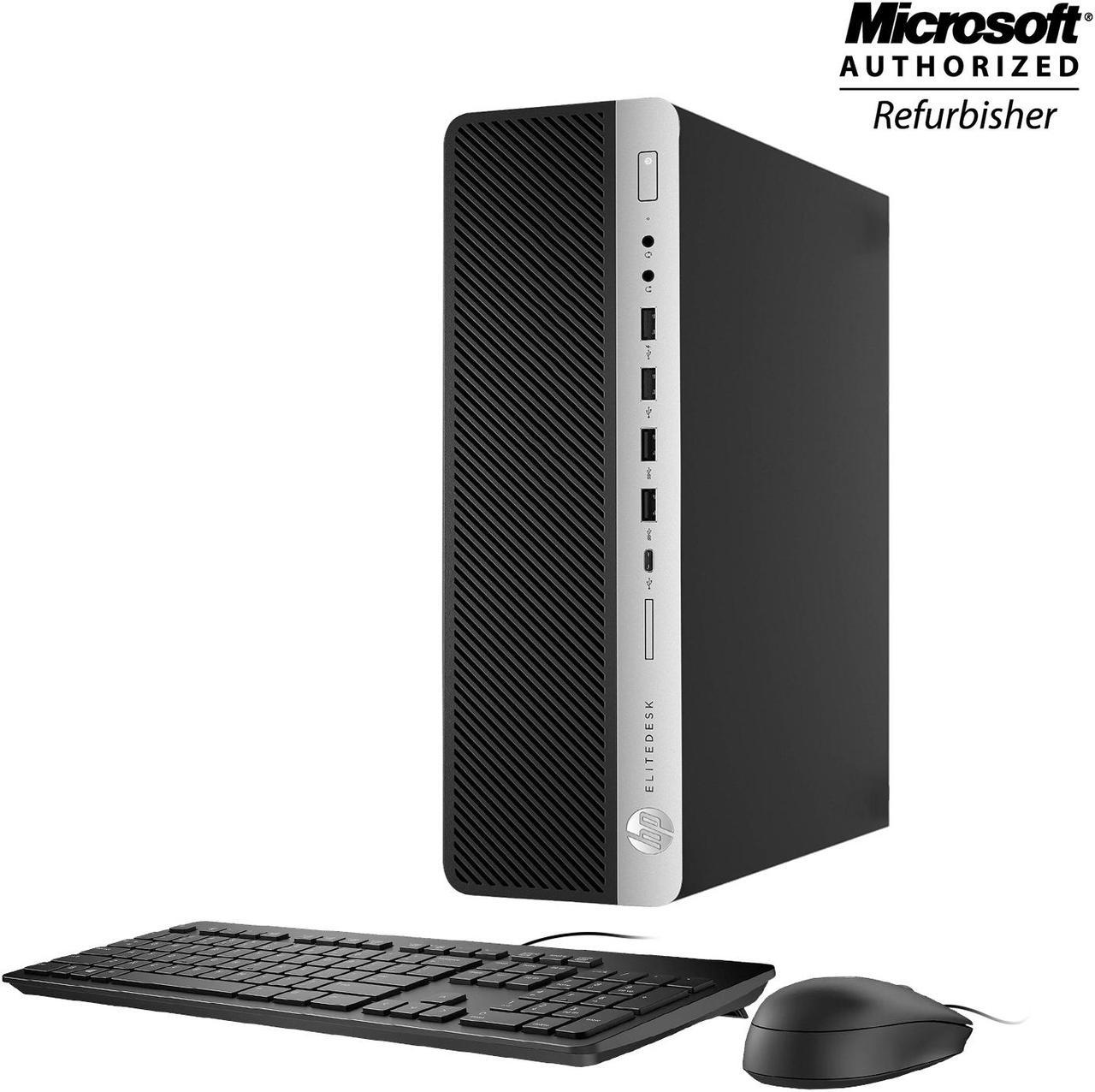 Business HP PC Desktop 800 G3 SFF (Small Form Factor)  Core i5 6th Gen 6500 3.20 Ghz (Upto 3.60Ghz) 8GB (Support upto 64 GB Memory) 1TB SSD USB 3.0 Win 10 Pro New Wired KB, Mouse, Free WiFi Adapter