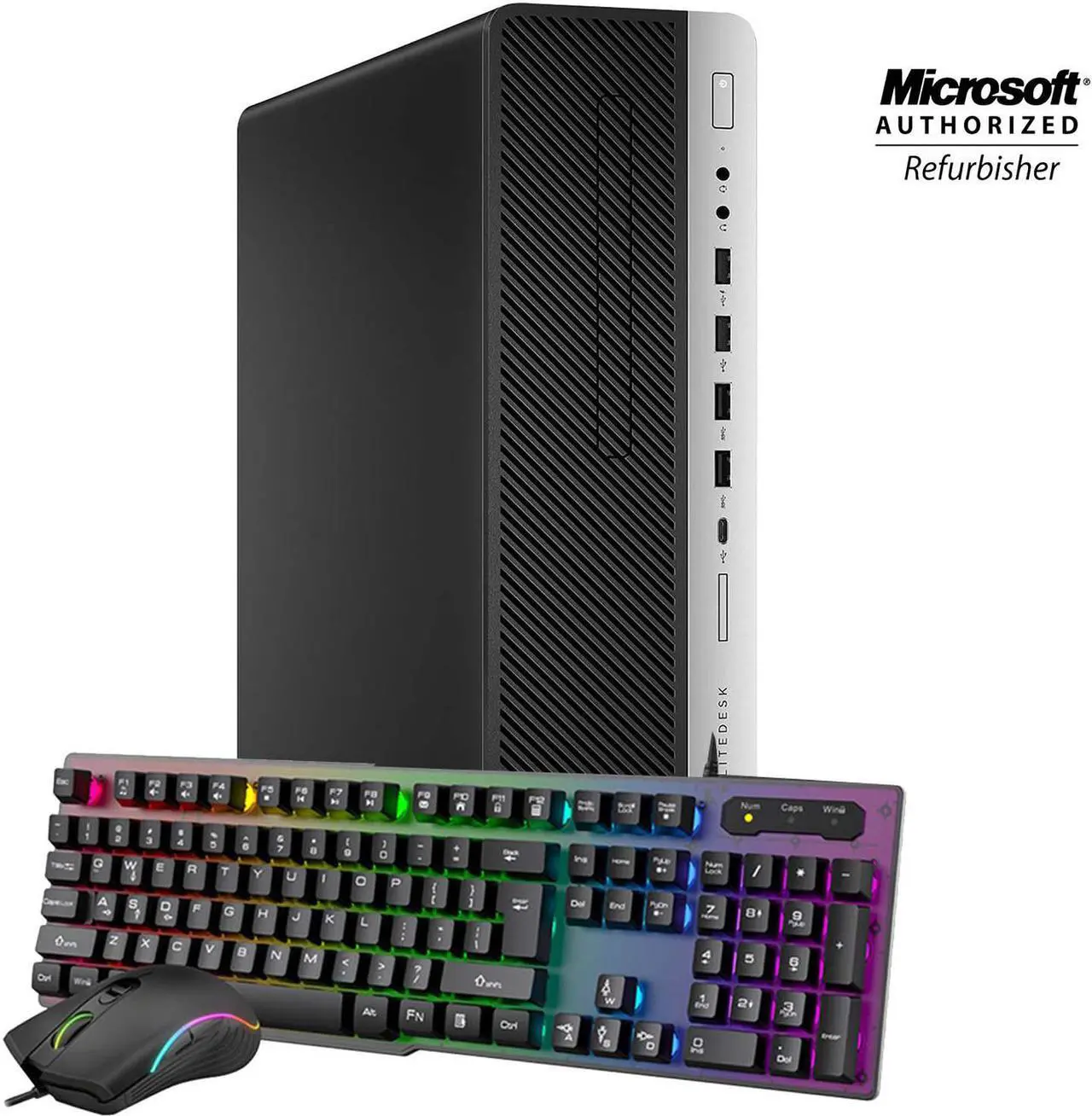 Main image of HP Grade A EliteDesk 800 G3 SFF Business Desktop Intel Core i7 6700 (3.40 GHz) 16 GB DDR4 RAM 1 TB New SSD With Windows 10 Pro, Free Gaming Keyboard and Mouse