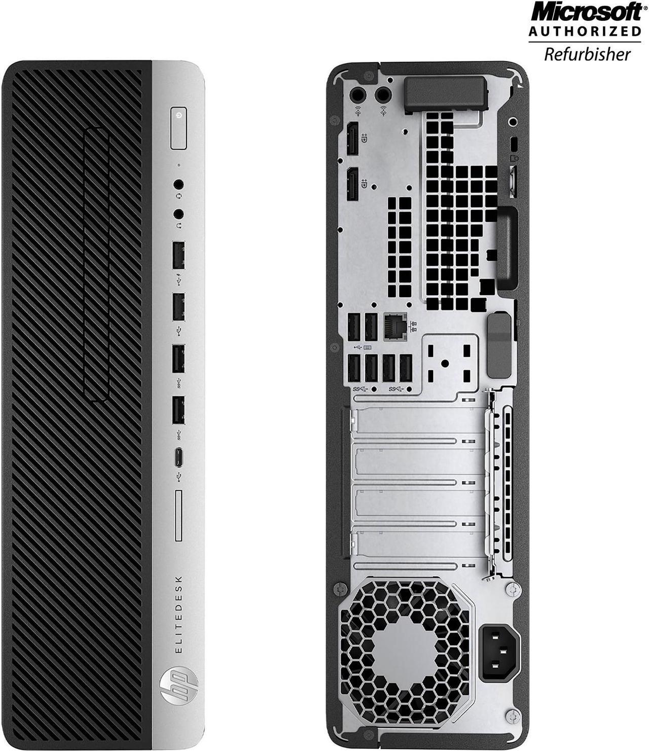 Alt view image 3 of 7 - HP EliteDesk 800 G3 SFF Business Desktop PC Core i7 6th Gen Upto 3.60Ghz 8GB 256GB SSD With New 20" Inch Video conferencing Webcam Monitor - Windows 10 Pro With Free Keyboard, Mouse (Renewed)