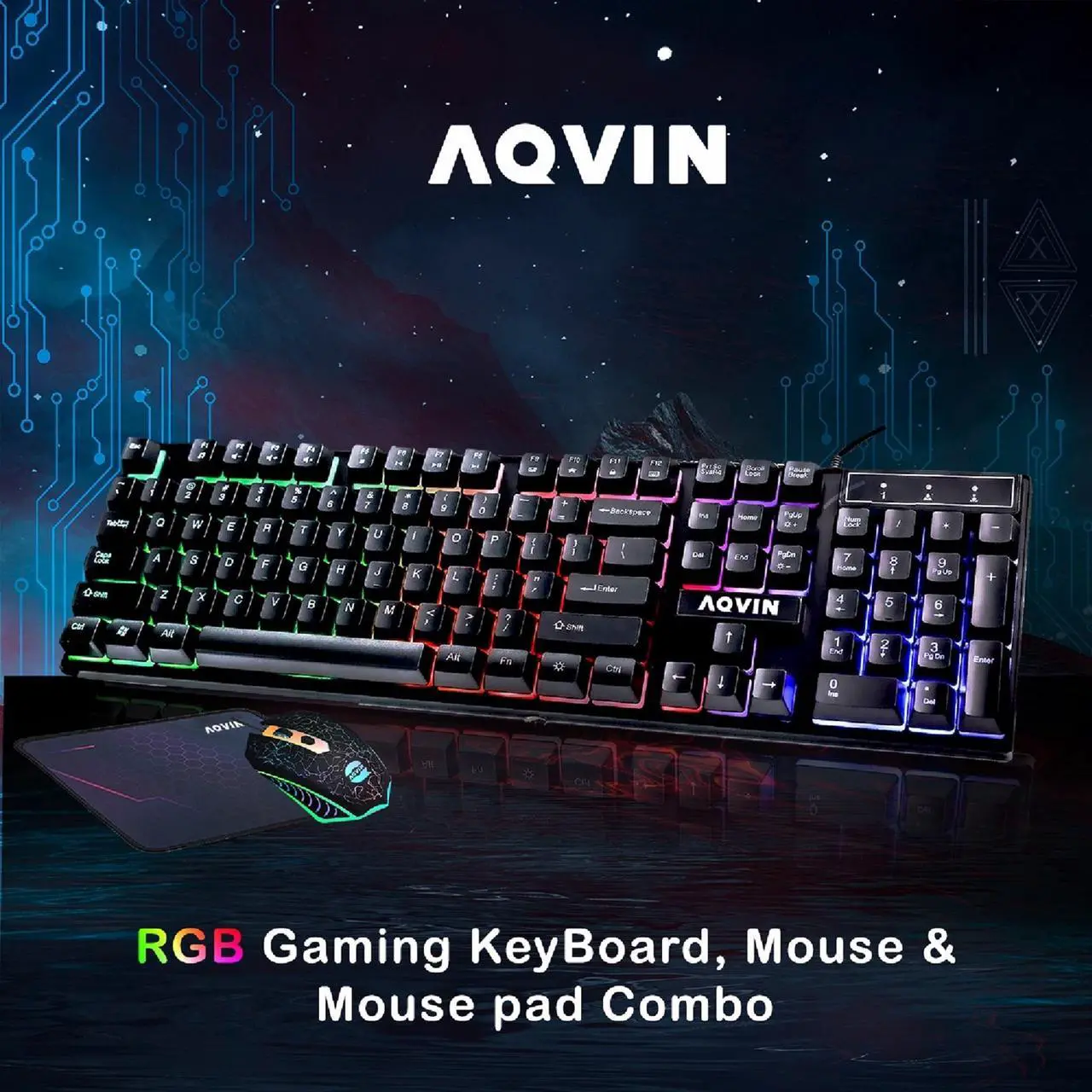 Alt view image 7 of 7 - AQVIN AQB70 Gaming Tower PC - intel i7 Core processor Upto 4.60GHz, 32GB RAM 1TB NVMe SSD, GeForce GTX 1660 6GB GPU, RGB Fans, WiFi, Windows 11 Pro - Black GeForce GTX 1660 SUPER