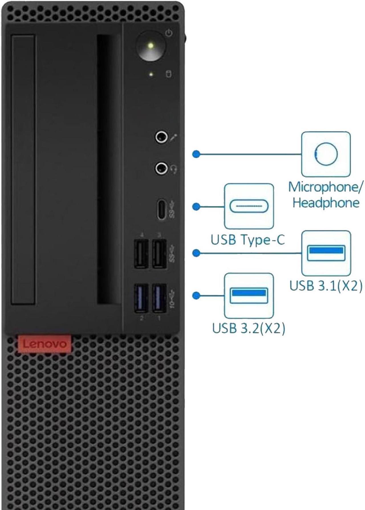 Alt view image 5 of 7 - Lenovo ThinkCentre M720s-SFF Business Desktop PC | Intel Core i5-8500, 16GB DDR4, 1TB NVMe SSD, Windows 11 Pro | Ideal for Professional Computing