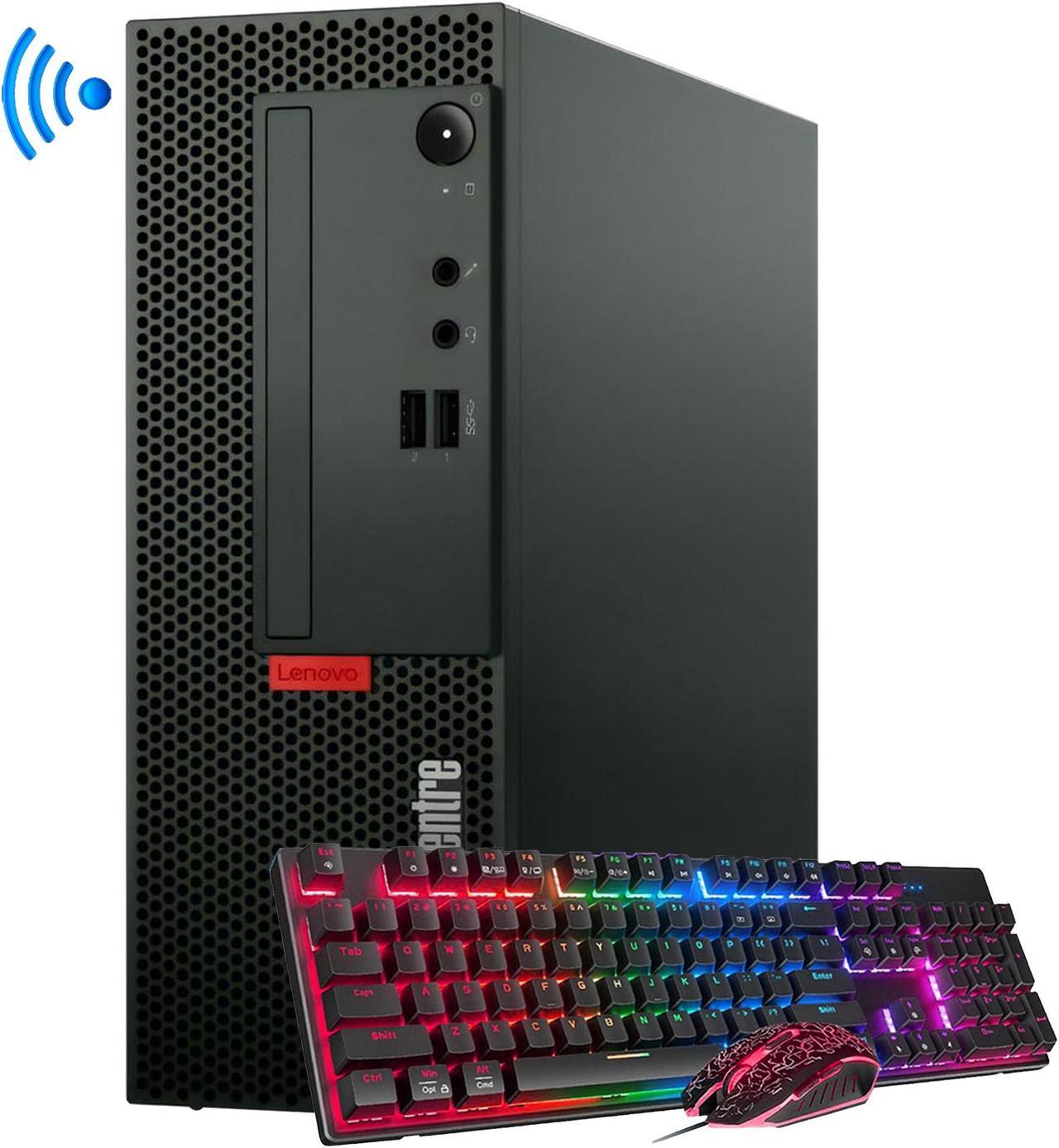 Lenovo ThinkCentre M70C SFF High-Performance Desktop PC Computer - Intel Core i5-10400 Up to 4.30GHz, 32GB DDR4, 512GB SSD, Windows 11 Pro,  Built-in WIFI 6, Intel UHD Graphics 630, RGB Keyboard Mouse