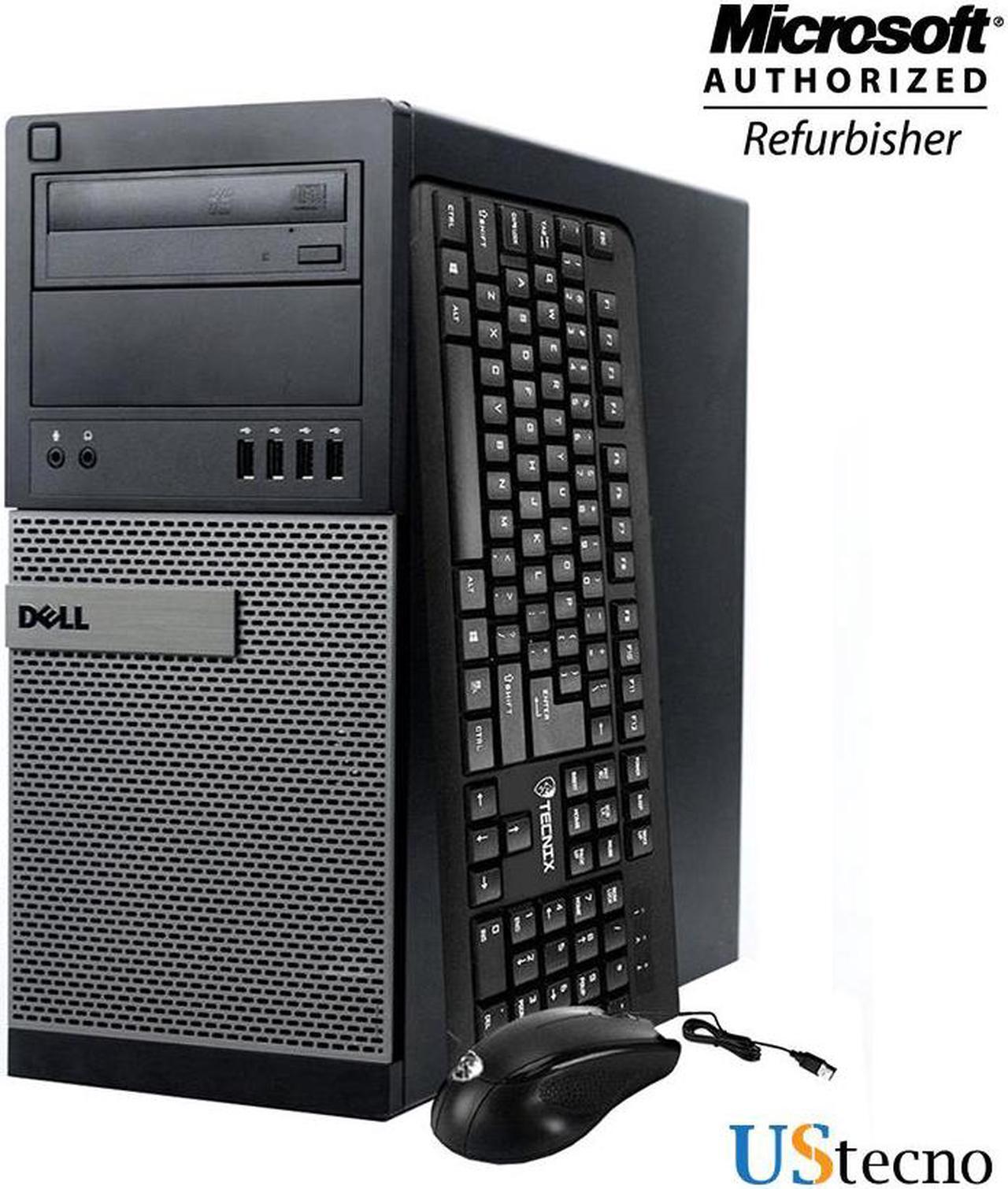Alt view image 2 of 5 - Dell Optiplex 9020 Tower Computer Intel Core i7 4770 8GB 256GB SSD DVD Windows 10 Professional New Free Keyboard, Mouse,Power cord,WiFi Adapter