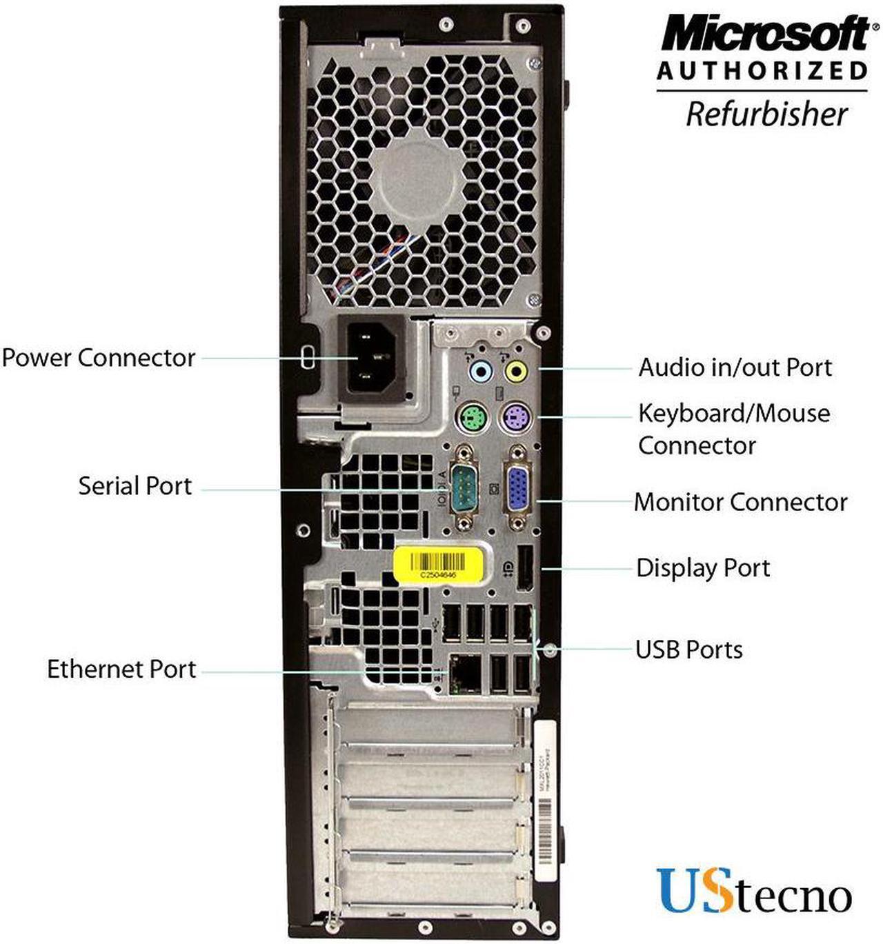 Alt view image 3 of 10 - Grade A - HP Compaq Pro 6300 Small Form factor ( SFF ) Computer Intel Core i5 3rd Gen 3470s 8GB 500GB HDD DVD Windows 10 Professional with Free Keyboard, Mouse,Power cord,WiFi Adapter
