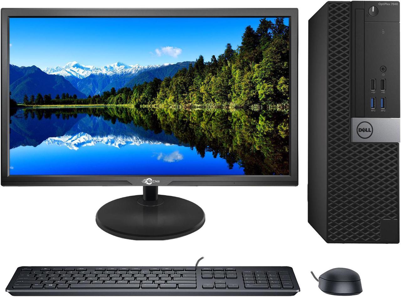 DELL Optiplex 7040 SFF Desktop Computer Core i5 -6th Gen 6500 3.20Ghz upto 3.60 Ghz 32GB RAM 1TB SSD |New 22 Inch Monitor (HDMI)| New Wired KB & Mouse Combo , WiFi Adapter - (Renewed)