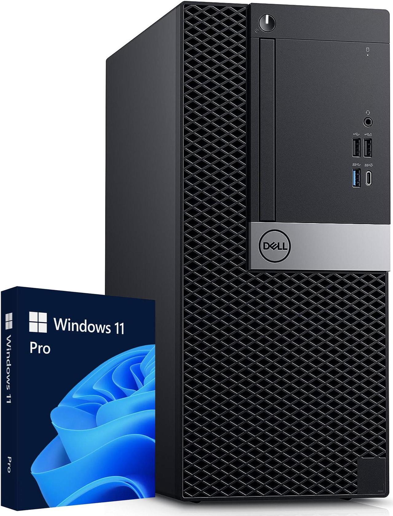 Dell OptiPlex Tower Computer (Intel i5 Hexa-core 9th GEN/ 512GB  NVMe SSD/ 16GB RAM/ Windows 11 Pro) Business Desktop PC - Black