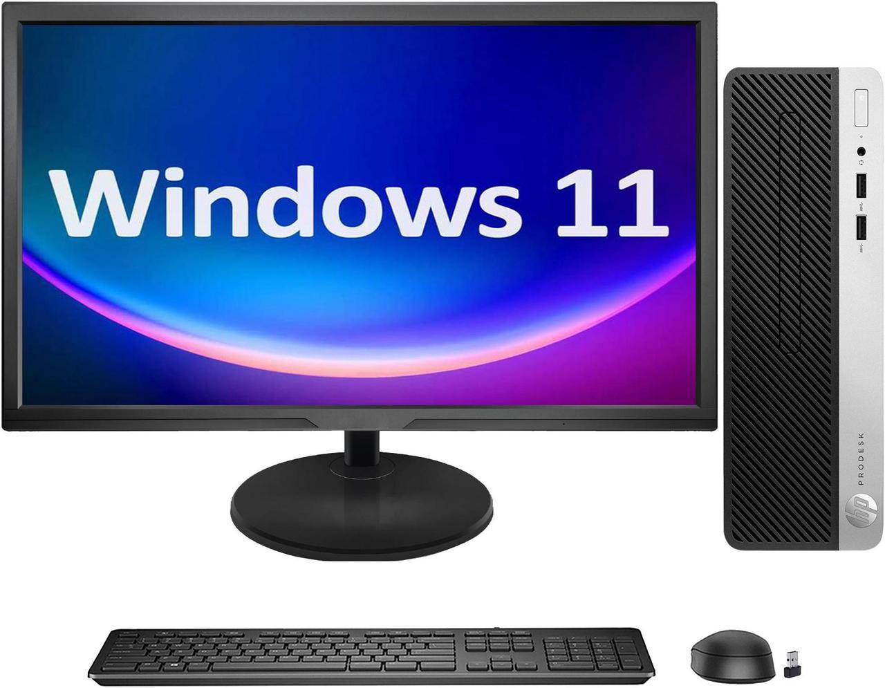 HP ProDesk 400 G5 SFF High Performance Desktop PC | New 22 inch FHD Monitor - Intel Core i3 8th GEN @3.60 GHz |1TB SSD| 32GB DDR4 RAM| Windows 11 Pro|Bluetooth Adapter/WiFi