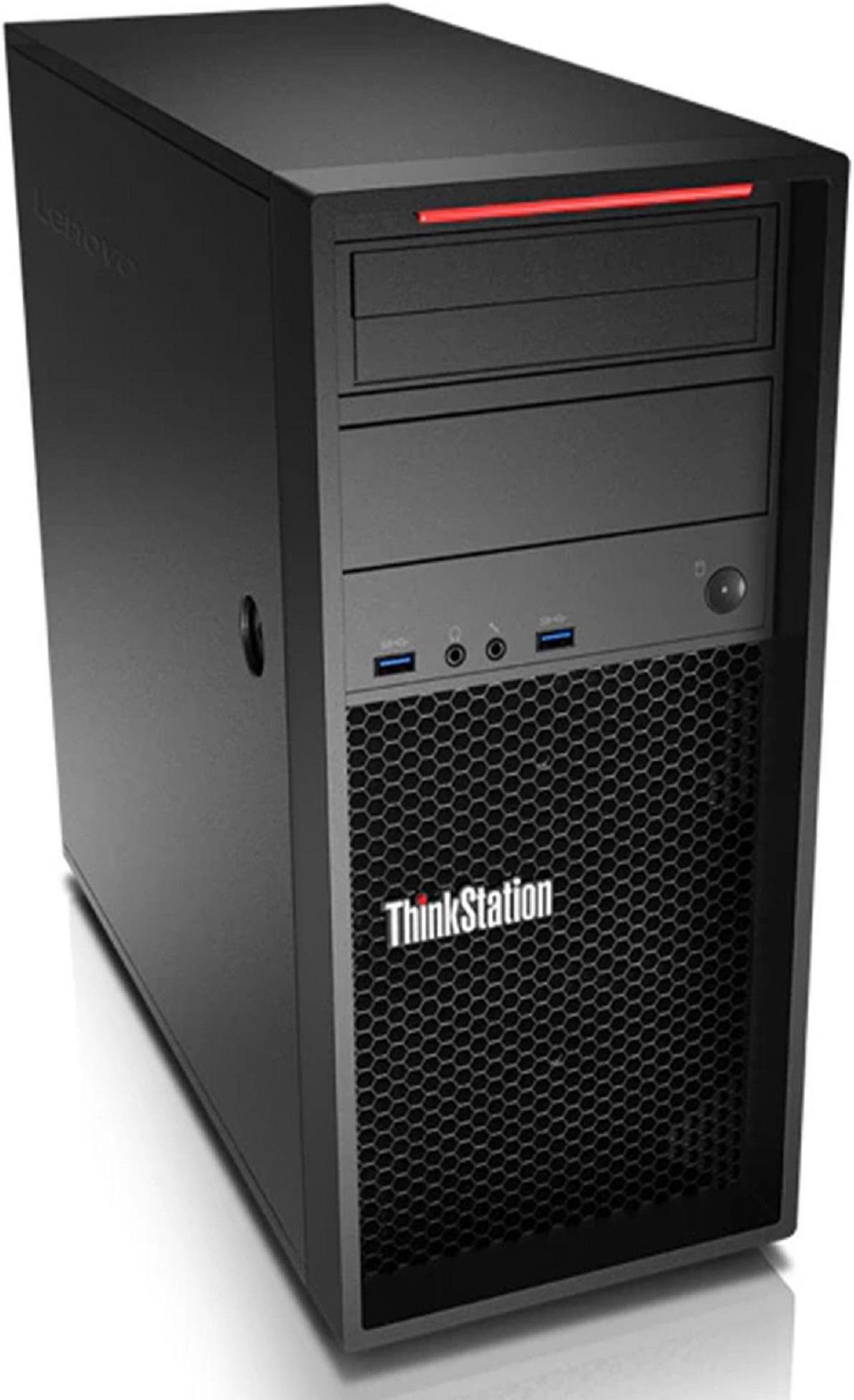 Lenovo ThinkStation P320 Tower Desktop Computer PC (E3-1240 V6| 1TB SSD + 1TB HDD| 32GB DDR4 RAM| Win 10 Pro| Gaming Keyboard and Mouse) Intel Xeon Processor