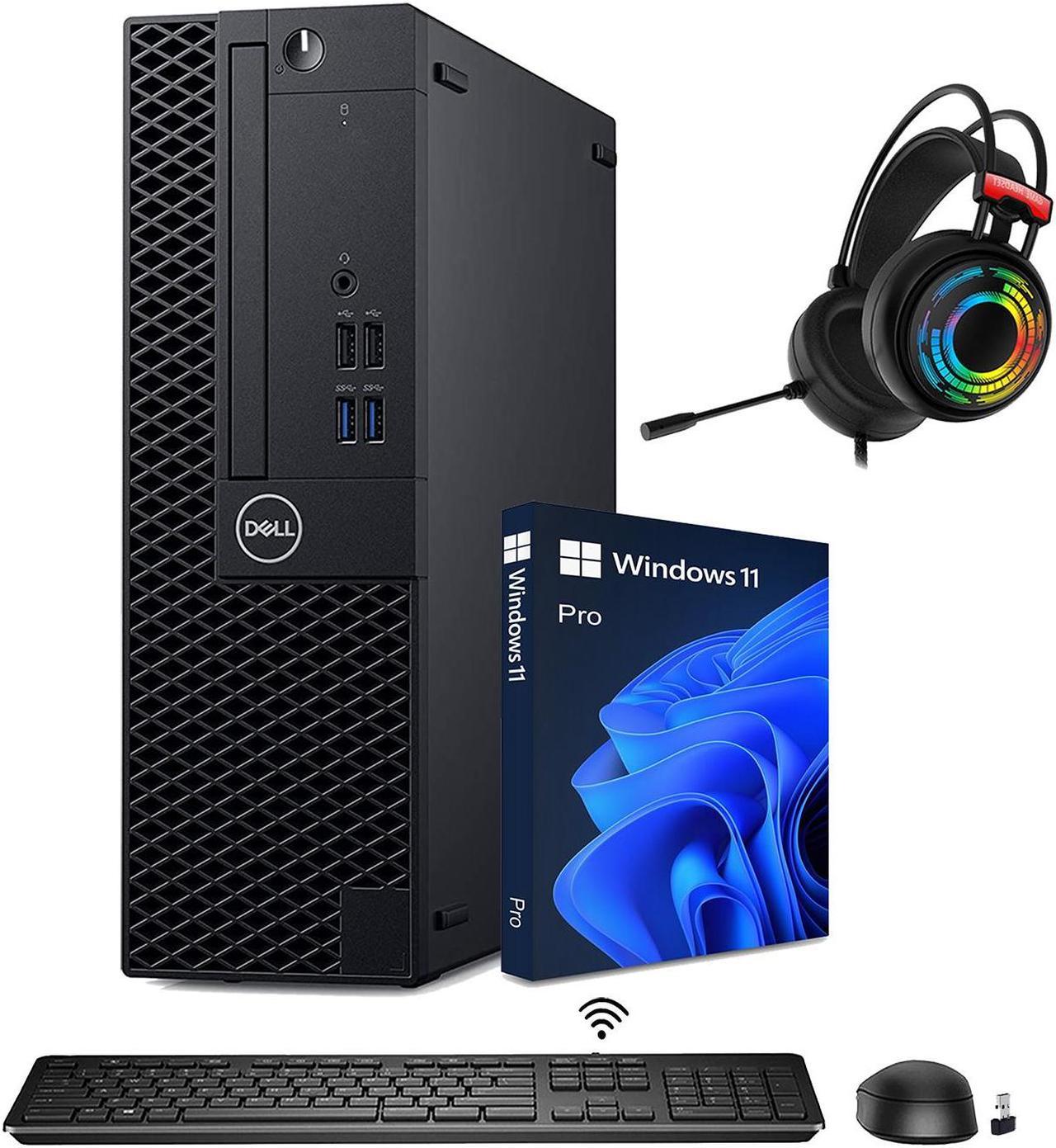 Dell OptiPlex 5060/7060 SFF Desktop Computer with  Gaming Headset  - Intel Core I5 8th Gen 8500 Processor Upto 4.10 GHz with 6 physical core 32GB DDR4 RAM 1TB NVMe SSD Windows 11 Pro WiFi - HDMI