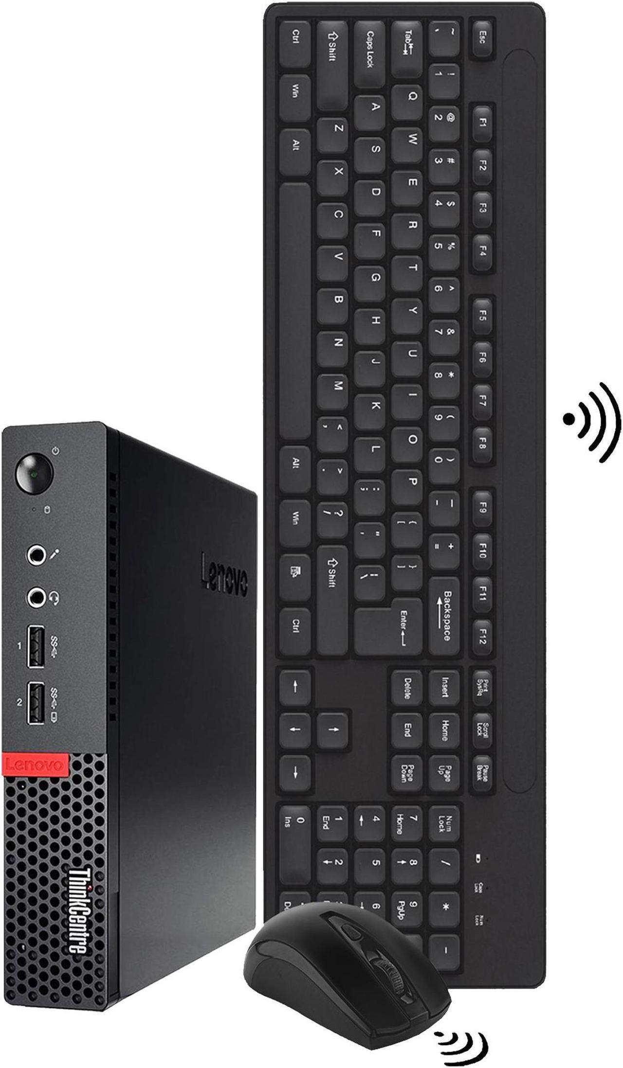 Lenovo Computer ThinkCentre M710q Mini/ Tiny Windows 10 Pro Business Desktop PC | Intel Core i5 7500T 7th Gen CPU | 16GB DDR4 RAM | 512GB NVMe SSD | WIFI | Bluetooth & WiFi | Wireless Keyboard & Mouse