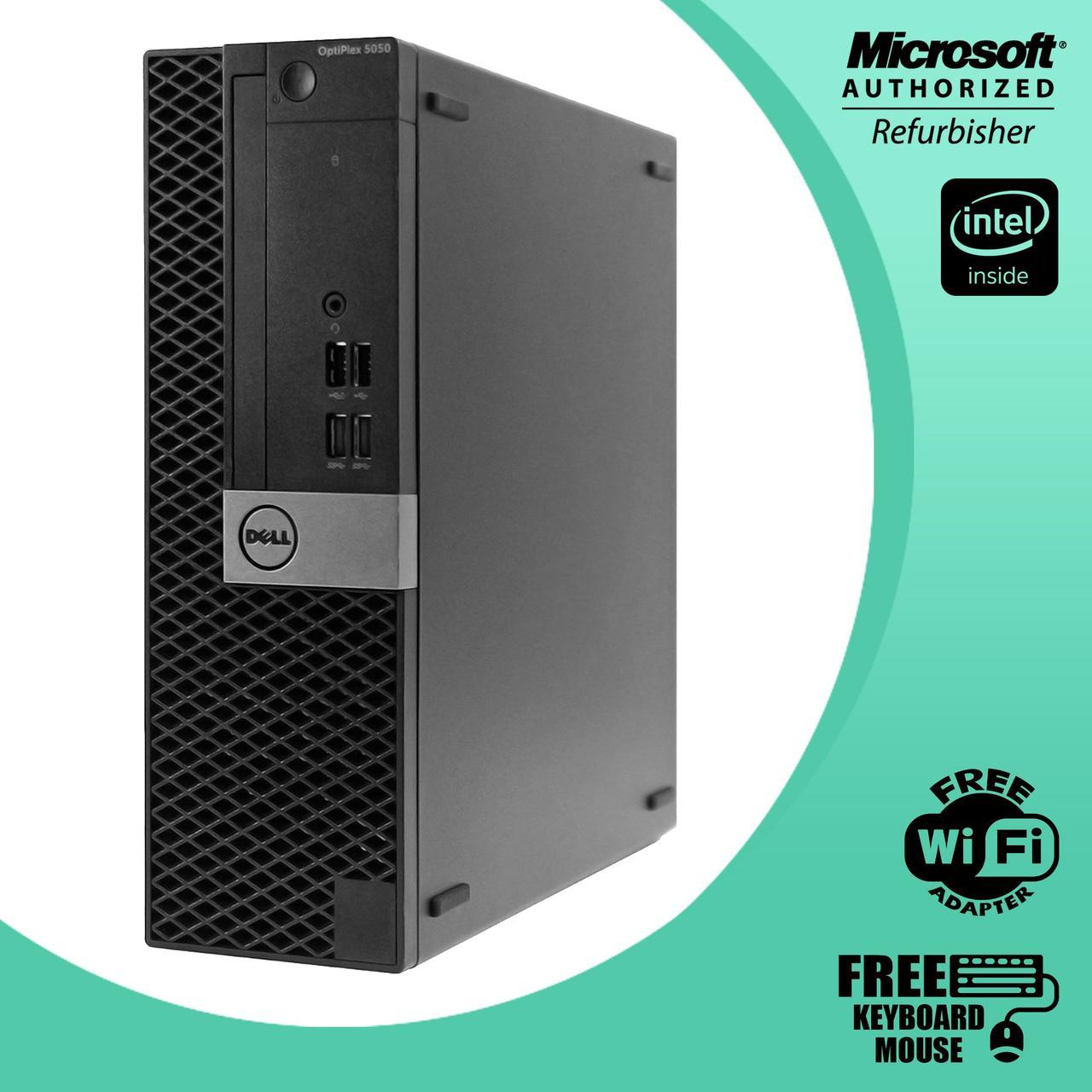 Best PC - DELL Optiplex 5050 SFF Desktop Computer / Core i5 -6th Gen 6500 / 3.20Ghz 16GB RAM 512GB SSD HDMI / Free Keyboard & Mouse Combo