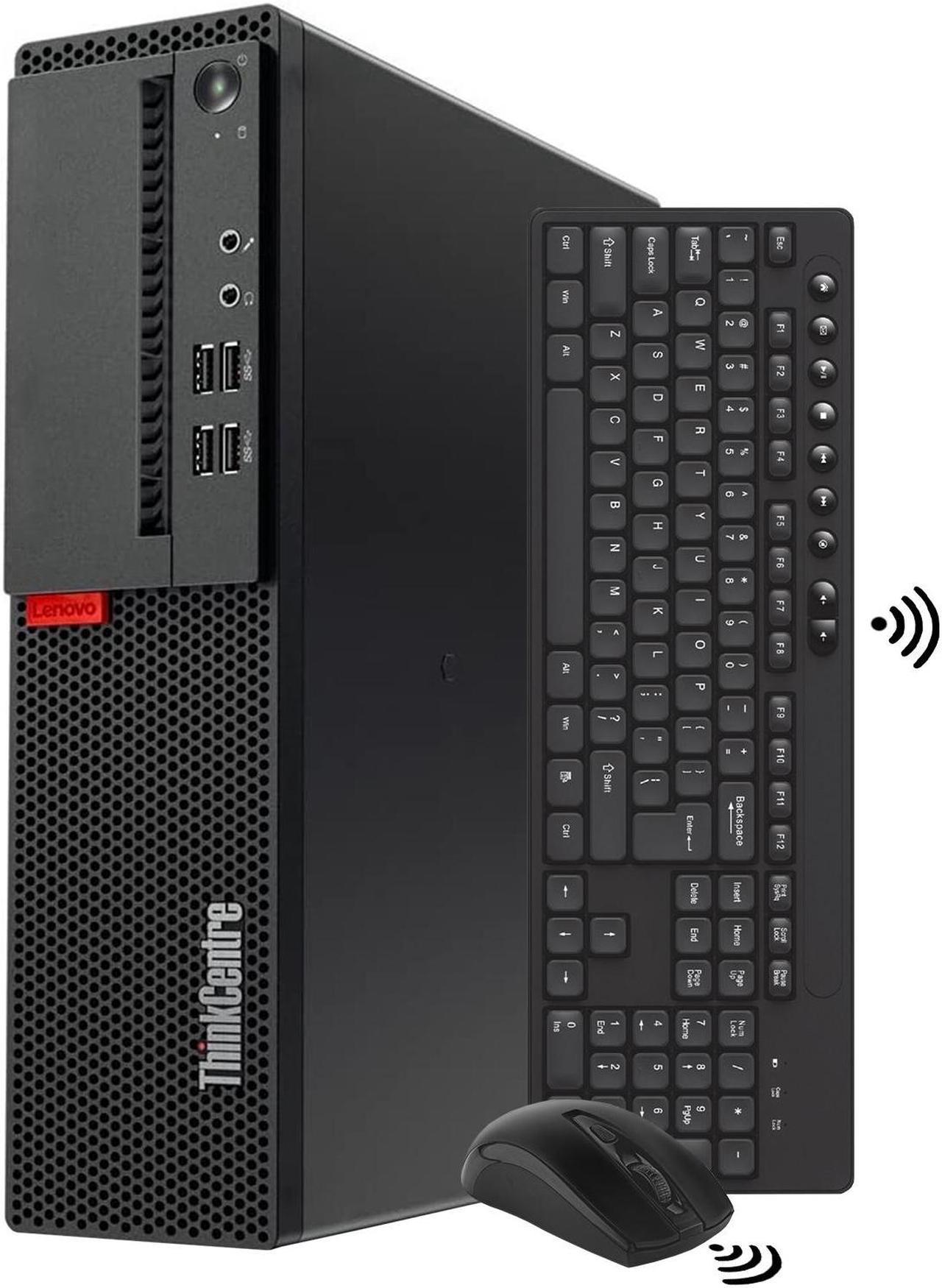 Lenovo Desktop Computer ThinkCentre M910s SFF PC Intel Core i7 6th Gen 6700 (upto 4.00 GHz) 8GB DDR4 RAM 256GB SSD With Windows 10 Pro, HDMI, Wireless Keyboard & Mouse