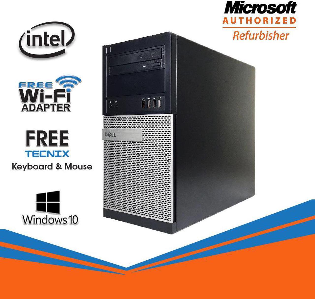 Dell Optiplex 7020 Tower Computer Intel Core i5 4570 8GB 256GB SSD 1TB DVD Windows 10 Home New Keyboard, Mouse,Power cord,WiFi Adapter