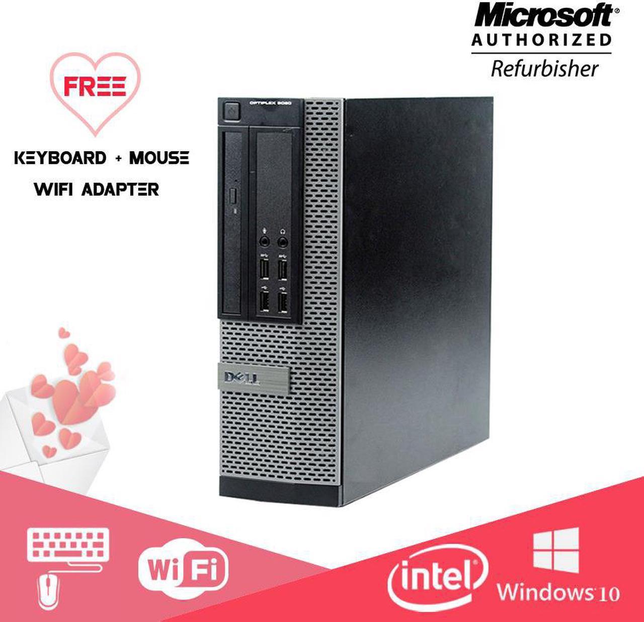 Dell OptiPlex 9020 SFF Desktop PC Computer Intel Core i5 4570 8GB RAM 256GB SSD DVD Windows 10 Home New keyboard,mouse,powercord,WiFi-Adapter