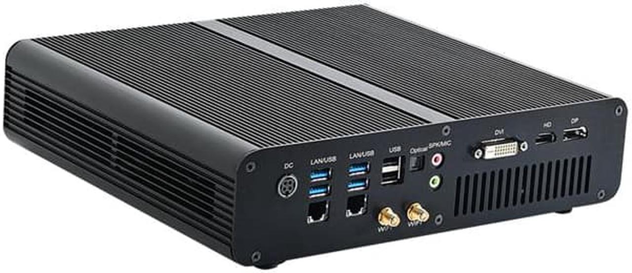 HUNSN 8K Mini PC, Gaming Computer, HTPC, BM23b, Intel Core I7 7700HQ 7820HK 7820HQ, Windows 11 or Linux Ubuntu,  GeForce 3G, 2 x LAN, DVI, DP, HDMI, TypeC, Optical, 8G RAM, 128G M.2 SSD