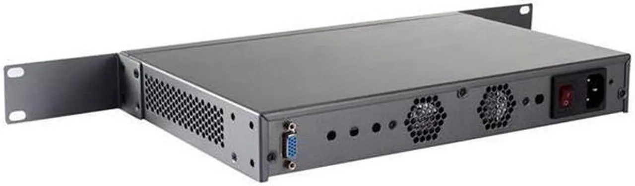 Alt view image 3 of 4 - Firewall Hardware, VPN, Intel J1900, HUNSN RS17, Network Security Appliance, Router PC, 4 x Intel Gigabit LAN, 2 x USB, COM, VGA, 2 x Reserved Fan, Barebone, NO RAM, NO Storage, NO System