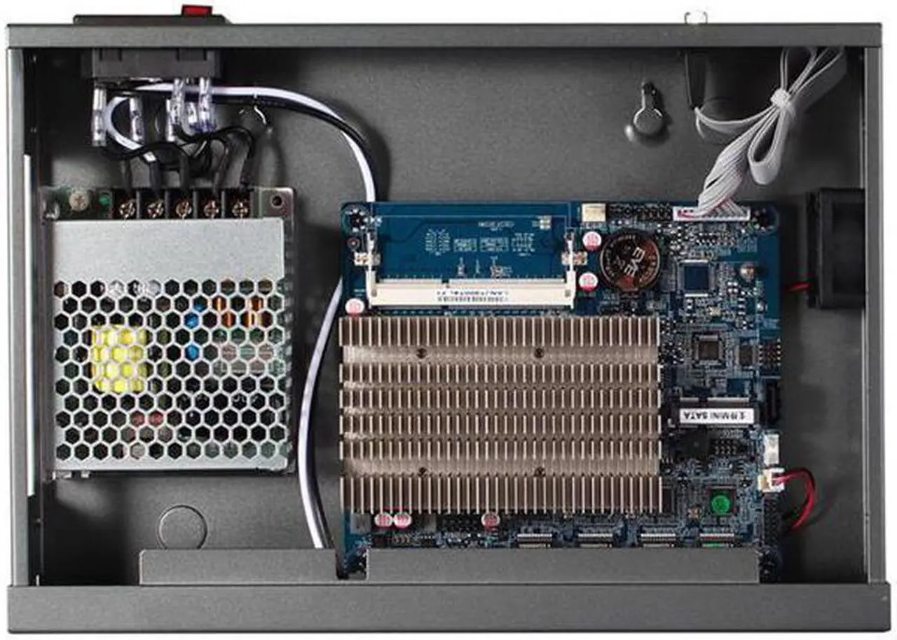 Alt view image 4 of 4 - Firewall Hardware, VPN, Intel J1900, HUNSN RS17, Network Security Appliance, Router PC, 4 x Intel Gigabit LAN, 2 x USB, COM, VGA, 2 x Reserved Fan, Barebone, NO RAM, NO Storage, NO System