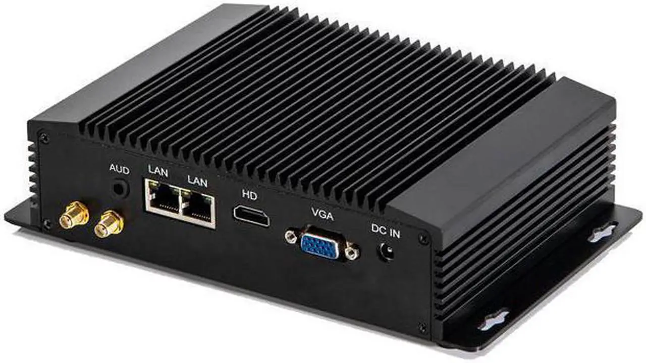 Alt view image 3 of 4 - HUNSN Industrial Embedded PC, Fanless Mini Computer, I5 4200Y 4210Y 4202Y 4302Y, IM08, IPC, Windows 11 / Linux Ubuntu, VGA, HDMI, 2 x LAN, 2 x COM, 4 x USB3.0, 4G RAM, 64G SSD