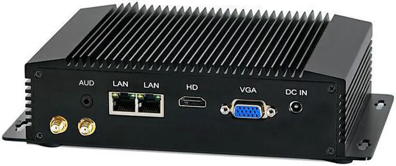 Alt view image 2 of 4 - HUNSN Industrial Embedded PC, Fanless Mini Computer, I5 4200Y 4210Y 4202Y 4302Y, IM08, IPC, Windows 11 / Linux Ubuntu, VGA, HDMI, 2 x LAN, 2 x COM, 4 x USB3.0, 4G RAM, 64G SSD