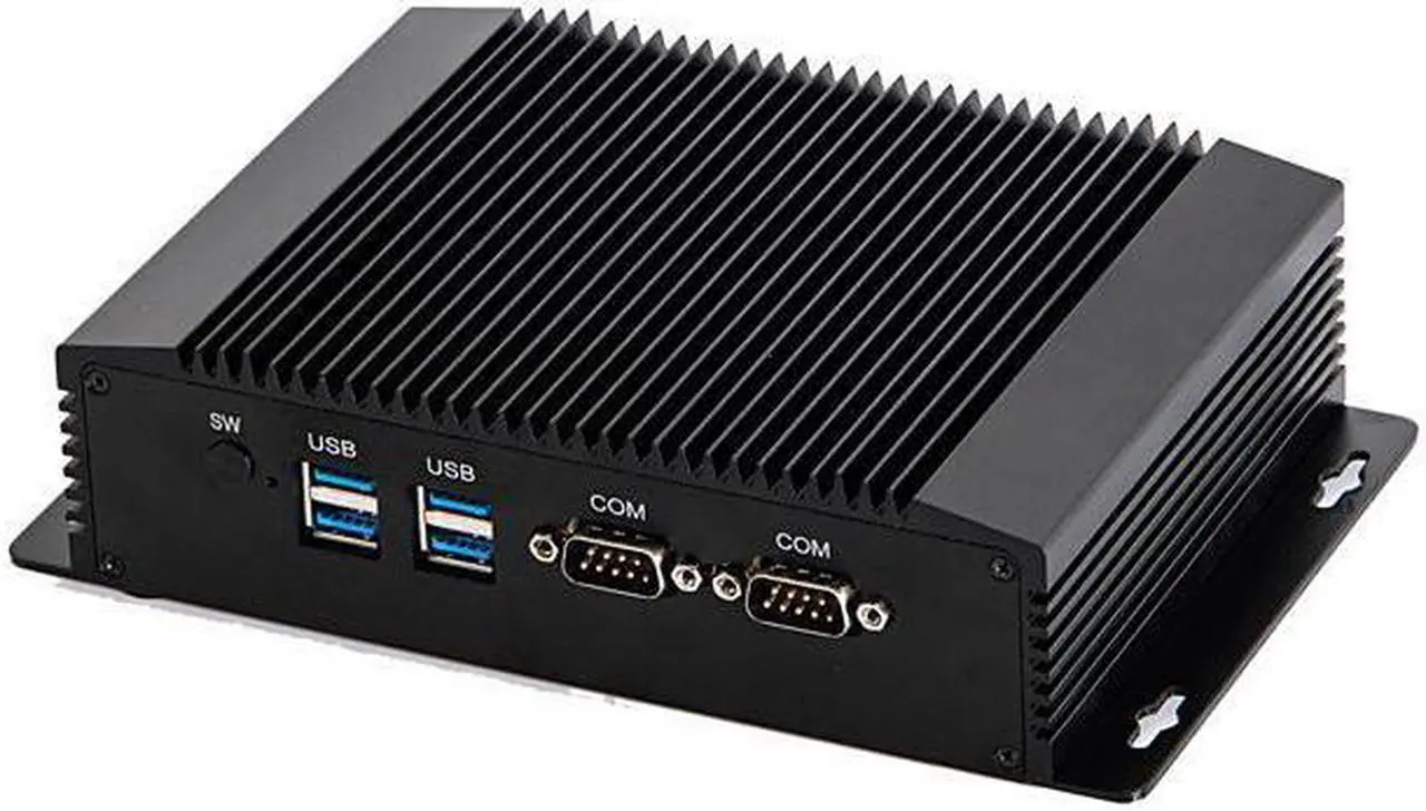 Alt view image 4 of 4 - HUNSN Industrial Embedded PC, Fanless Mini Computer, I5 4200Y 4210Y 4202Y 4302Y, IM08, IPC, Windows 11 / Linux Ubuntu, VGA, HDMI, 2 x LAN, 2 x COM, 4 x USB3.0, 4G RAM, 64G SSD