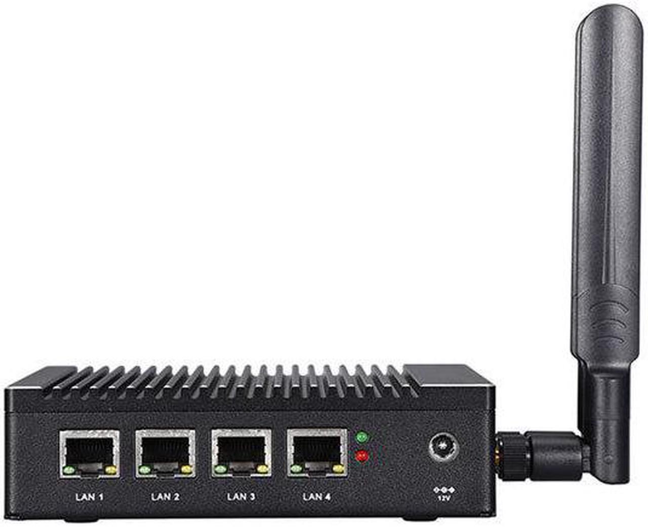 Firewall, Intel Pentium N3700, HUNSN RH02, Mikrotik, pFsense, OPNsense, VPN, Network Security Micro Appliance, Router PC, WiFi, VGA, HDMI, 2 x USB, 4 x I255-V B3, Sim Slot, 4G RAM, 32G SSD