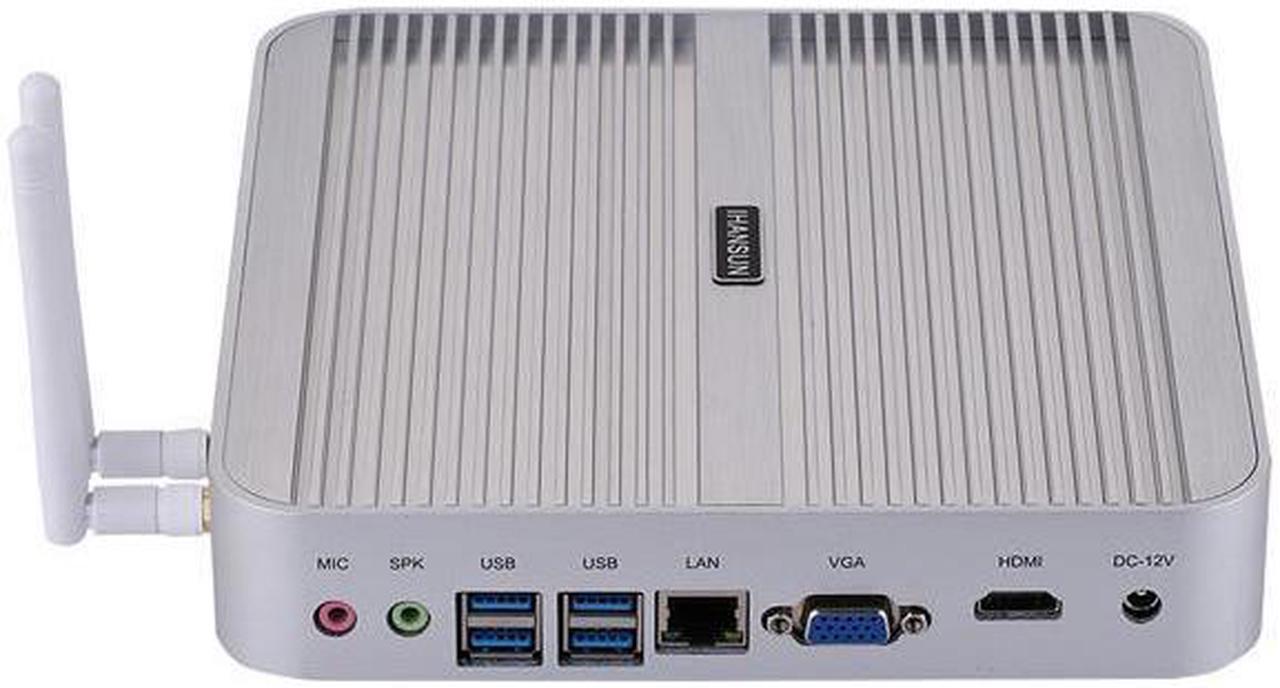 Fanless Mini PC, Intel Core I3 8140U / 8145U, HUNSN BM01, Desktop Computer, HTPC, Kodi Box, Windows 11 or Linux Ubuntu, AC WiFi, BT, VGA, HDMI, 4 x USB3.0, 2 x USB2.0, LAN, 32G RAM 256G SSD