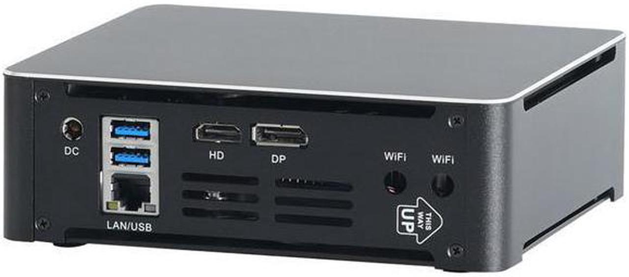 HUNSN 4K Mini PC, Desktop Computer, BM21b, 6 Cores I7 8750H, Server, Windows 11 Pro or Linux Ubuntu, Wi-Fi 6, BT 5.2, DP, HDMI, 6 x USB3.0, Type-C, LAN, Smart Fan, 16G RAM, 256G SSD