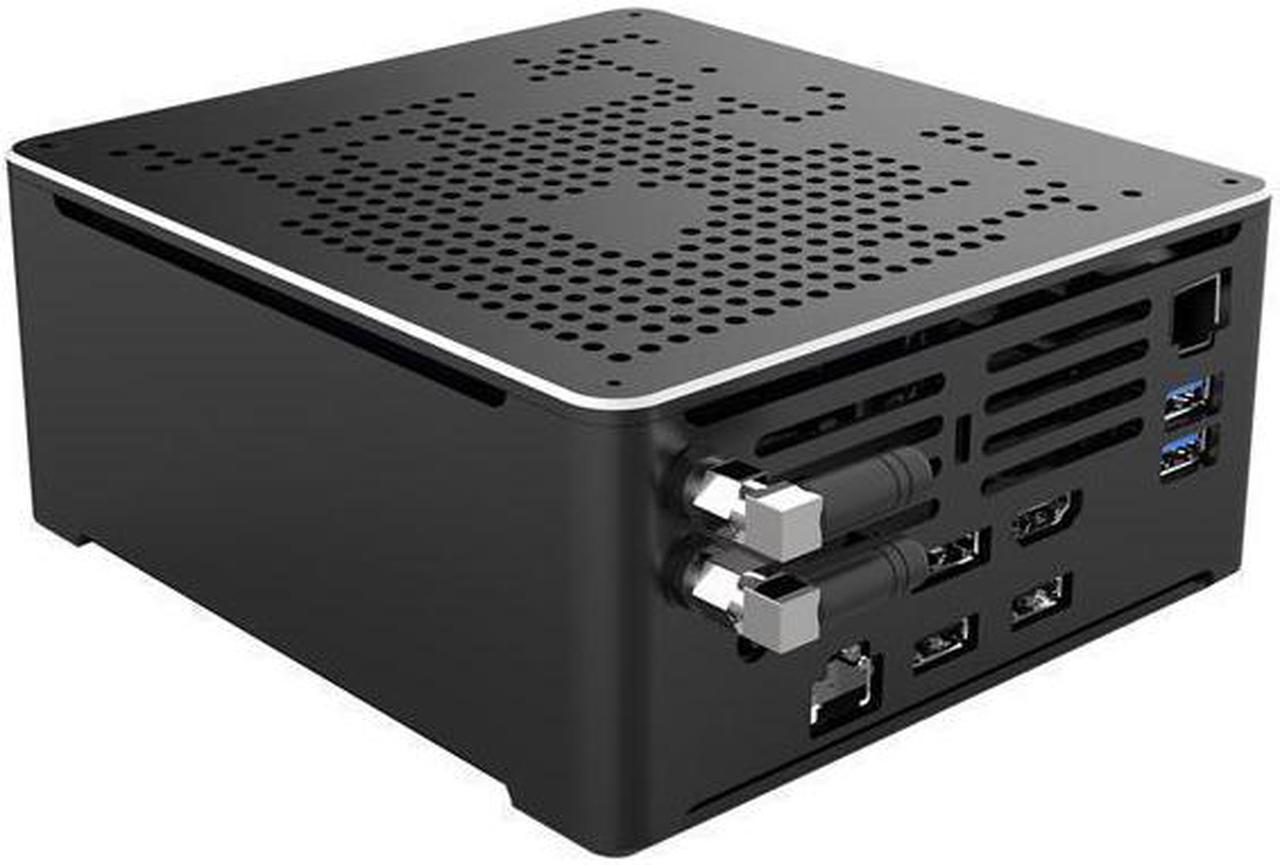 4K Mini PC, HTPC, NUC, Small Server, Windows 11 or Linux Ubuntu, Support Proxmox, Vmware, ESXI, KODI, Intel 8 Cores I9 9980HK, HUNSN NBY02, DP, HDMI, TYPE-C, 2 x LAN, 32G RAM, 512G SSD