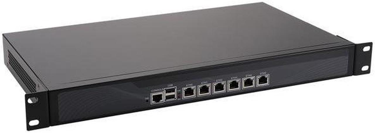 Firewall, VPN, 19 Inch 1U Rackmount, Mikrotik, B85 / Z87 with Intel Pentium G3250, NRS15, Network Appliance, Router PC, 6 x Intel Lan/2USB/COM/VGA/Bypass, (Barebone, NO RAM, NO Storage,NO System)