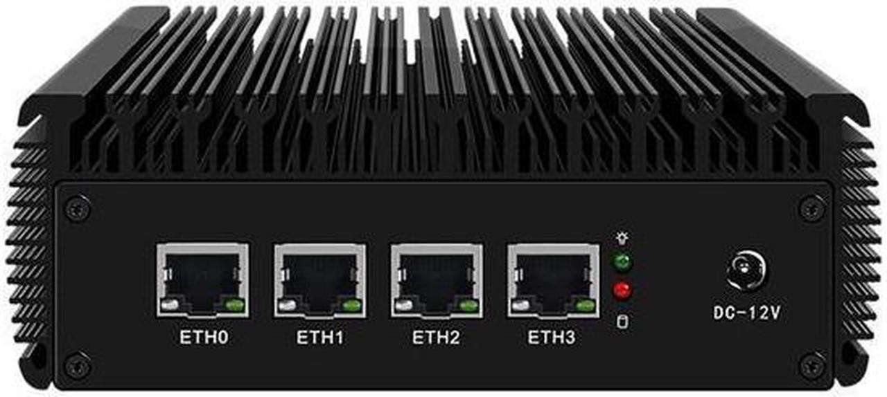 Micro Firewall Appliance, Intel Celeron N5105, HUNSN RJ02k, Mini PC, pFsense, Mikrotik, OPNsense, Untangle, VPN, Router PC, AES-NI, 4 x Intel 2.5GbE I225-V B3 LAN, 4G RAM, 32G SSD