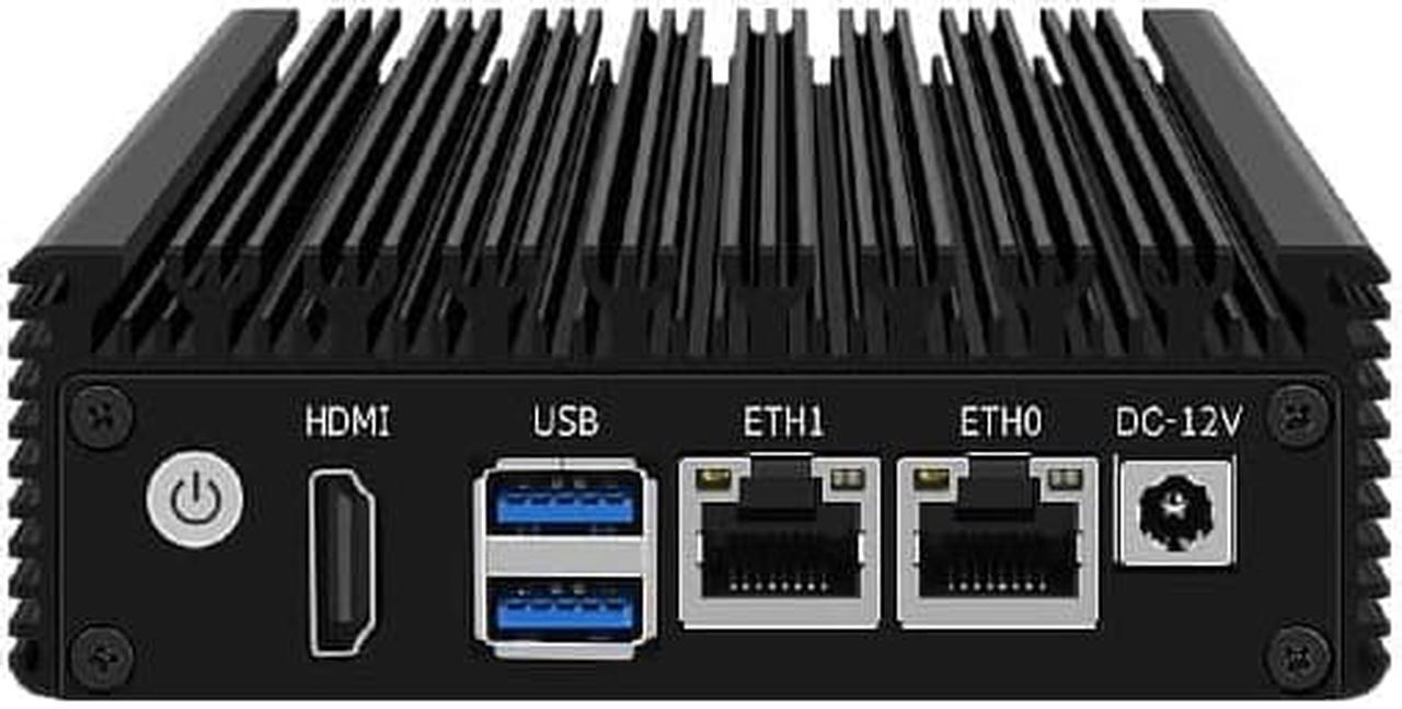 HUNSN Micro Firewall Appliance, Mini PC, Intel Celeron N3050, RJ13, VPN, Router PC, AES-NI, 2 x Realtek RTL8111H LAN, HDMI, 2 x USB3.0, Barebone, NO RAM, NO Storage, NO System