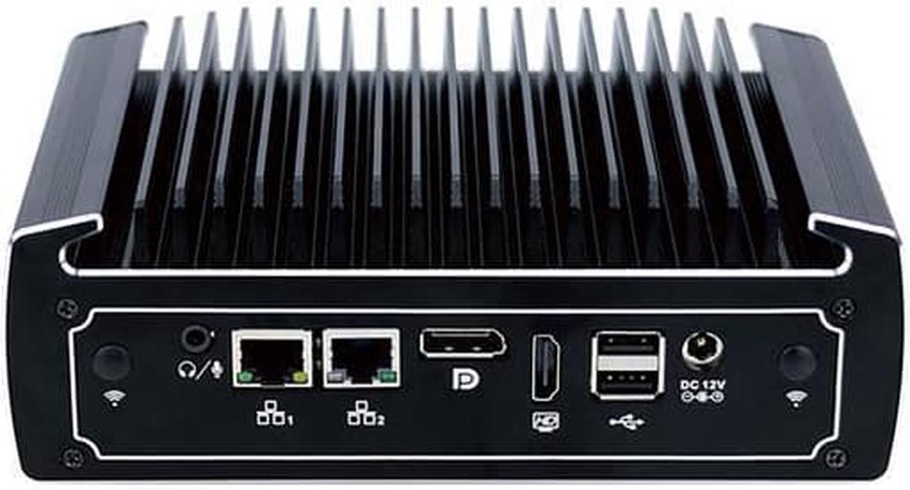 Fanless Mini PC, Industrial Computer, I5 8250U 8260U, HUNSN BX06, Windows 11 or Linux Ubuntu, 2 x COM, SIM Slot, 2 x LAN, DP, HDMI, Vesa Mount, COM1 COM2 for RS232/RS485, 8G RAM, 128G SSD