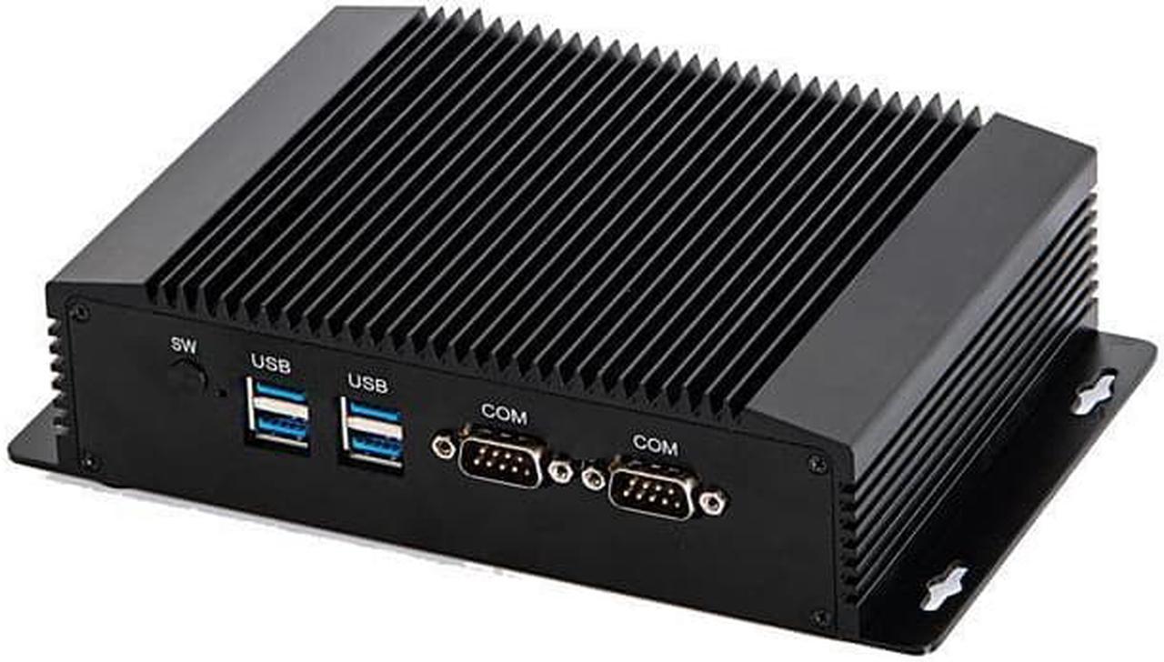 Industrial Embedded PC, Intel Core I3 4010Y 4012Y 4020Y, HUNSN IM08, Fanless Mini Computer, IPC, VGA, HDMI, 2 x LAN, 2 x COM RS232, 4 x USB3.0, Barebone, NO RAM, NO Storage, NO System