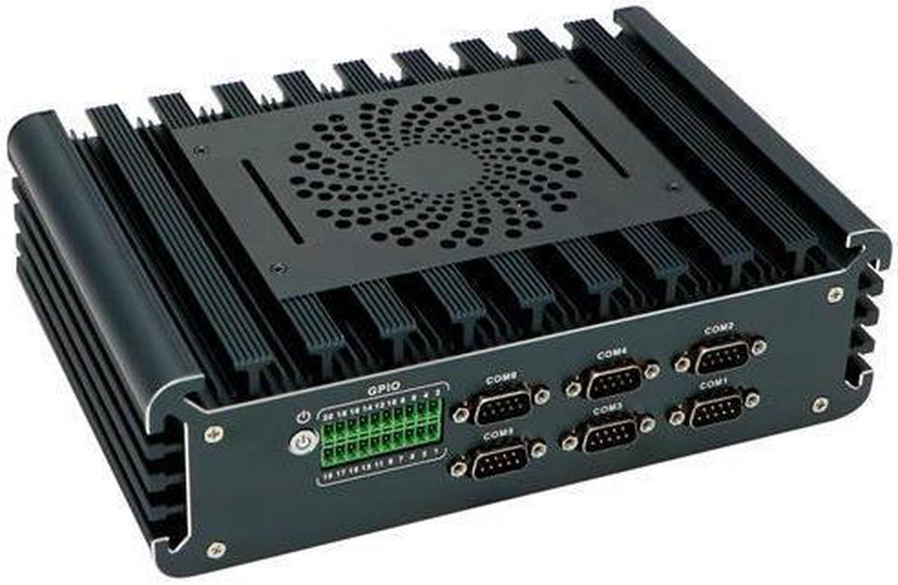 Fanless Industrial PC, Mini Computer, IPC, HUNSN IX11, Intel Core I7 1165G7, Windows 11 Pro / Linux Ubuntu, 16 Way GPIO, 6 x COM, 2Pin Phoenix, HDMI, DP, 3 x I225-V 2.5Gbe LAN, 8G RAM, 128G SSD