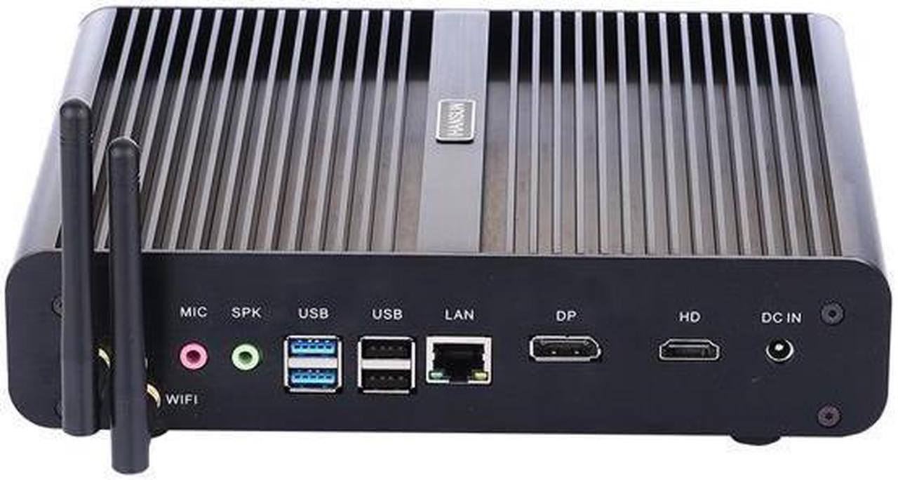 HUNSN 4K Fanless Mini PC, Desktop Computer, Server, 10 Cores I7 1255U, BM14f, Windows 11 or Linux Ubuntu, WiFi, BT, DP, HDMI, LAN, 2 x USB3.0, 6 x USB2.0, 32G RAM, 512G SSD