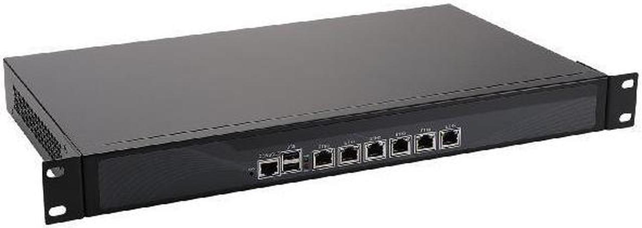 HUNSN 1U Rackmount Firewall Hardware, Intel Celeron J6412, RS06l, VPN, Network Security Appliance, AES-NI, 6 x I226-V 2.5Gbe, Console, VGA, Barebone, NO RAM, NO Storage, NO System