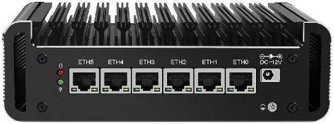 HUNSN Micro Firewall Appliance, Mini PC, pFsense, 12 Cores I5 1240P, RJ24, Mikrotik, OPNsense, VPN, Router PC, 6 x 2.5GbE I226-V, HDMI, DP, USB3.2, Type-C, TF, 0 RAM, 0 Storage, Barebone No System