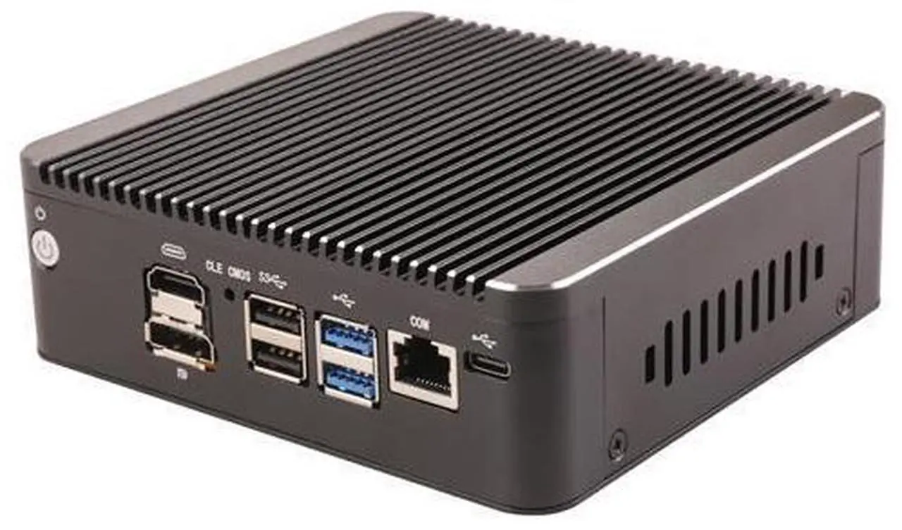 Alt view image 4 of 5 - HUNSN Micro Firewall Appliance, Mini PC, PFSense, N100, RS55, Mikrotik, OPNsense, VPN, Router PC, AES-NI, 6 x 2.5GbE I226-V, COM, HDMI, DP, Type-C, 8G RAM, 64G SSD