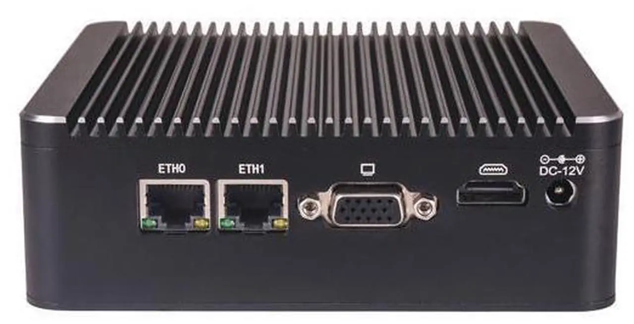 Main image of HUNSN Fanless Mini PC, Desktop Computer, HTPC, Nano Kodi Box, Celeron J1900, BS01, WiFi, BT, VGA, HDMI, USB3.0, 3 x USB2.0, 2 x LAN, 8G RAM, 256G SSD