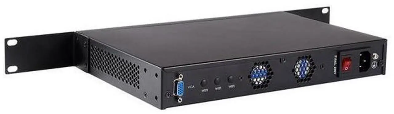 Alt view image 2 of 6 - Firewall, Mikrotik, VPN, Network Security Micro Appliance, Core I5 2520M / 2540M, RS03, Router PC, AES-NI/6 Gigabit LAN/2USB/COM/VGA/Fan, (Barebone, NO RAM, NO Storage, NO System)